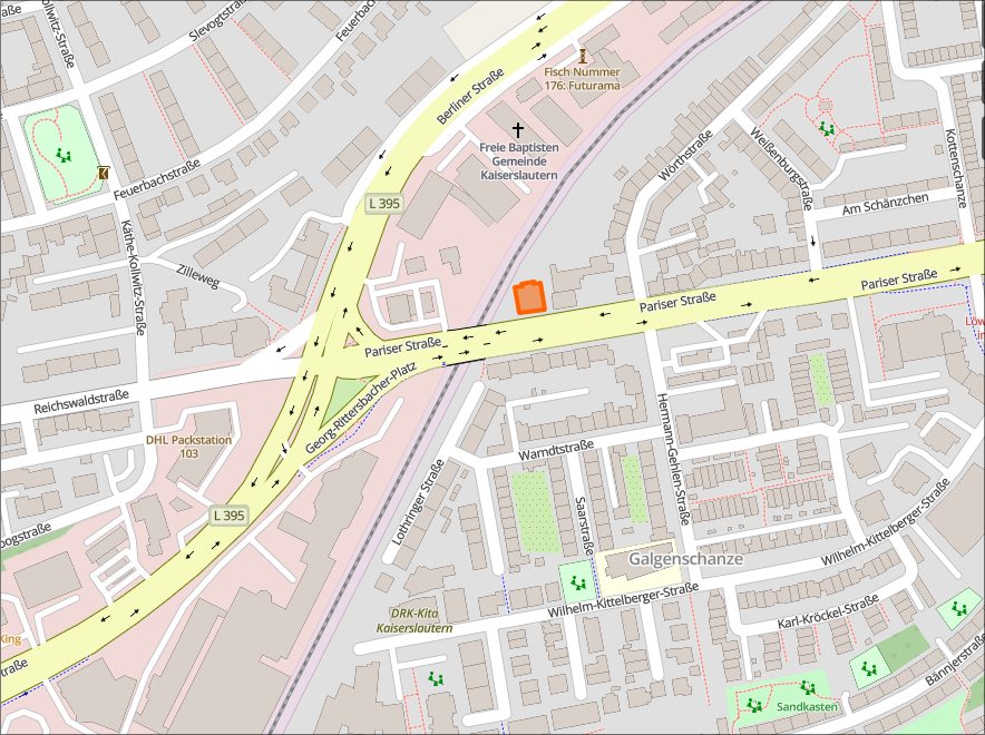 Karte: STRASSE NR, 676xx Kaiserslautern